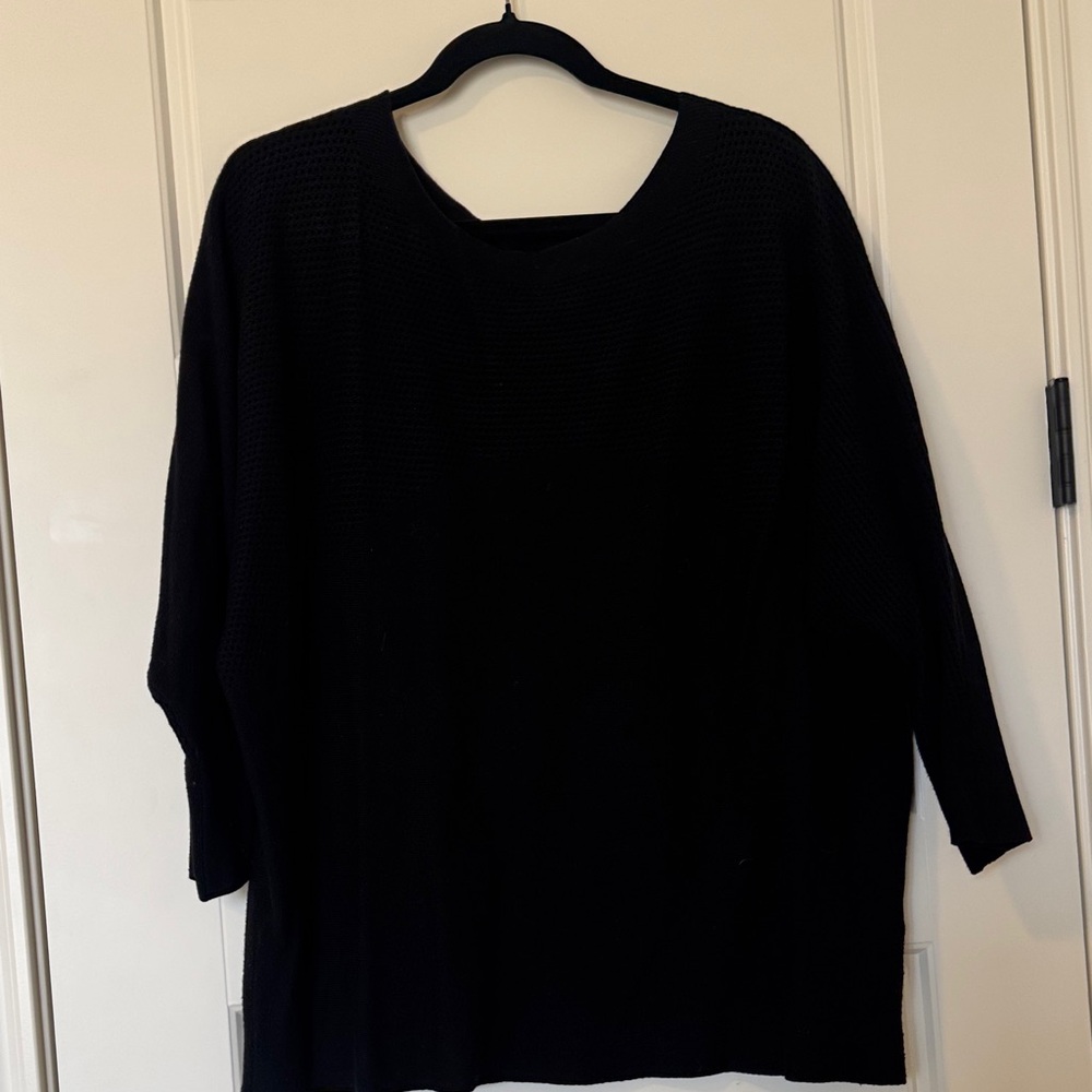 Elegant Black Crew Neck Sweater